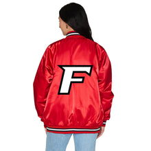 Load image into Gallery viewer, Fairfield Stags Satin Letterman Bomber Jacket