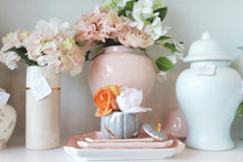 Load image into Gallery viewer, Layered Leaves Pumpkin Jars with 22K Gold Accents in Light Gray