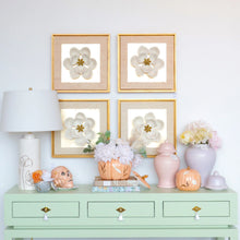 Load image into Gallery viewer, "Mr. Bones and Charlotte" Skull Decor with 22K Gold Accents- Sheer Orange