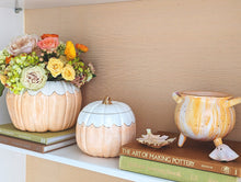 Load image into Gallery viewer, Watercolor Leaf Trays with 22K Gold Accents