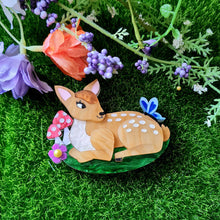 Load image into Gallery viewer, Fallow Deer Fawn Brooch by Cherryloco