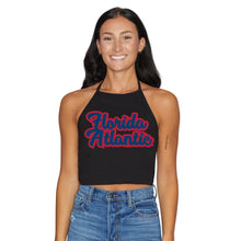 Load image into Gallery viewer, Florida Atlantic Owls Black Halter Top