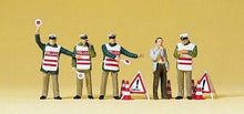 Load image into Gallery viewer, Preiser 10419 HO Scale People Working -- Policemen w/Warning Vests