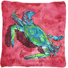 Load image into Gallery viewer, Crab Decorative   Canvas Fabric Pillow