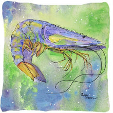 Load image into Gallery viewer, Shrimp Decorative   Canvas Fabric Pillow