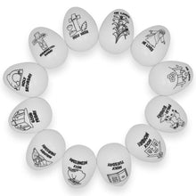 Load image into Gallery viewer, Set of 12 Color Your Own Religious Plastic Easter Eggs 2.25 Inches