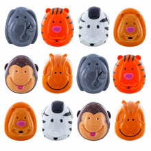 Load image into Gallery viewer, Set of 12 Animals Plastic Easter Eggs- Tiger, Zebra, Monkey