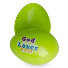 Load image into Gallery viewer, Set of 12 Religious Quotes on Plastic Easter Eggs