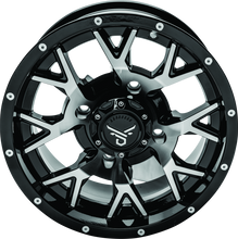 Load image into Gallery viewer, QuadBoss, QuadBoss Barbwire 15x7 Aluminum Wheel with Machined Finish – Part Number 608578