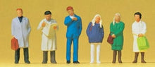 Load image into Gallery viewer, Preiser 14071 HO Scale Pedestrians -- Waiting Travellers At The Platform