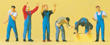 Load image into Gallery viewer, Preiser 10497 HO Scale People Working -- Scaffolders pkg(6)