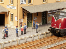 Load image into Gallery viewer, Noch 12800 HO Scale German Train Arrival Sounds &amp; 6 Railroad Employees