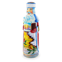 Load image into Gallery viewer, Hand Carved Ukrainian Santa with Cardinals Figurine 7.25 Inches