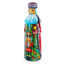 Load image into Gallery viewer, Nutcracker on Christmas Tree Hand Carved Wooden Santa Figurine 7.25 Inches