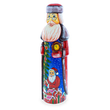 Load image into Gallery viewer, Santa Delivering Christmas Gifts Hand Carved Solid Wood Santa 11 Inches