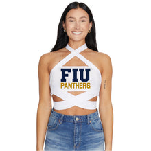Load image into Gallery viewer, FIU Panthers White Multi Way Bandeau Top