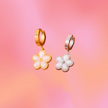 Load image into Gallery viewer, Pearl Flower Titanium Charms
