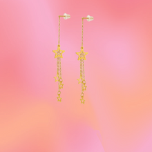 Load image into Gallery viewer, Dangling Star Titanium Earrings
