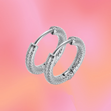 Load image into Gallery viewer, Mini Textured Titanium Hoop