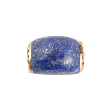 Load image into Gallery viewer, Flourished Bronze Ring - Lapis