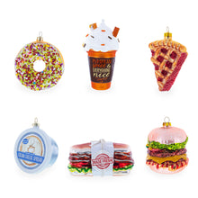 Load image into Gallery viewer, Pink Glazed Doughnut Glass Christmas Ornament