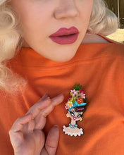 Load image into Gallery viewer, Forbidden Fruits Brooch by Miss Fluff x Lipstick &amp; Chrome