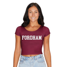Load image into Gallery viewer, Fordham Maroon Babydoll Tee