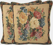Load image into Gallery viewer, Tache 18 x 18 Inch Colorful Country Rustic Floral Morning Awakening Tapestry Throw Pillow Cover (3089B)