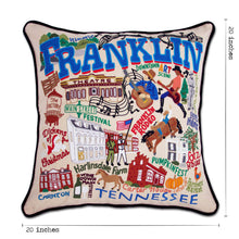 Load image into Gallery viewer, Franklin Hand-Embroidered Pillow by CatStudio
