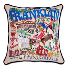 Load image into Gallery viewer, Franklin Hand-Embroidered Pillow by CatStudio
