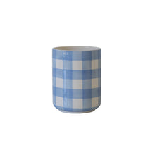 Load image into Gallery viewer, Gingham Large Vase/ Utensil Holder