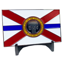 Load image into Gallery viewer, CL2-017 Florida Police Thin Blue Line American Flag FHP Miami Fort Lauderdale Orlando Tampa FWC CBP FBI