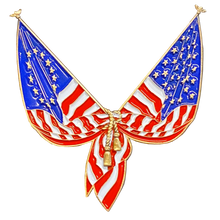 Load image into Gallery viewer, CL-BB Betsy Ross American Flag Pin 2 inch with dual pin posts
