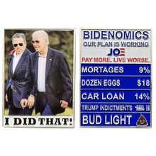 Load image into Gallery viewer, EL10-003 Hunter Biden Joe Biden Bidenomics Challenge Coin MAGA Trump 2024 gift