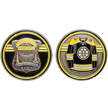 Load image into Gallery viewer, BL18-011 Boston Police Hockey Special Security Detail Stadium Detail Challenge Coin