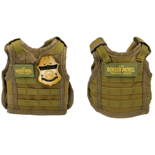 Load image into Gallery viewer, BRB-002-A Border Patrol Agent Tactical Beverage Bottle or Can Cooler Vest CBP BPA with removable patches perfect gift for Challenge Coin collectors