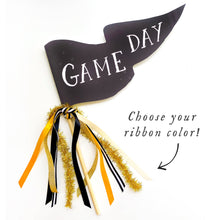Load image into Gallery viewer, Black Game Day Party Pennant