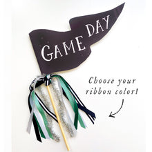 Load image into Gallery viewer, Black Game Day Party Pennant