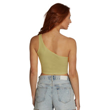 Load image into Gallery viewer, George Washington University Gold One Shoulder Top