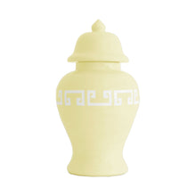 Load image into Gallery viewer, Lemon Sorbet Yellow Greek Key Ginger Jars