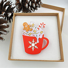 Load image into Gallery viewer, Gingerbread Latte Brooch by Cherryloco