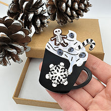 Load image into Gallery viewer, Gingerdead Latte Brooch by Cherryloco