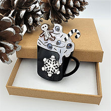 Load image into Gallery viewer, Gingerdead Latte Brooch by Cherryloco