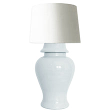 Load image into Gallery viewer, Hydrangea Light Blue Ginger Jar Lamp