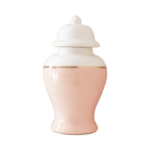 Load image into Gallery viewer, Blush Color Block Ginger Jar with Gold Accent