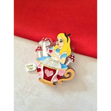 Load image into Gallery viewer, Girl in a Teacup Brooch by Cherryloco