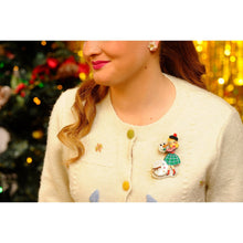 Load image into Gallery viewer, Girl with A Snowman Brooch by Laliblue