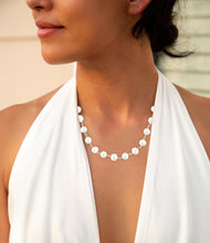 Load image into Gallery viewer, Golden Chain and White Pearl Necklaces
