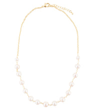 Load image into Gallery viewer, Golden Chain and White Pearl Necklaces