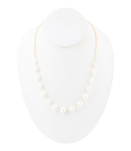 Load image into Gallery viewer, Golden Chain and White Pearl Necklaces